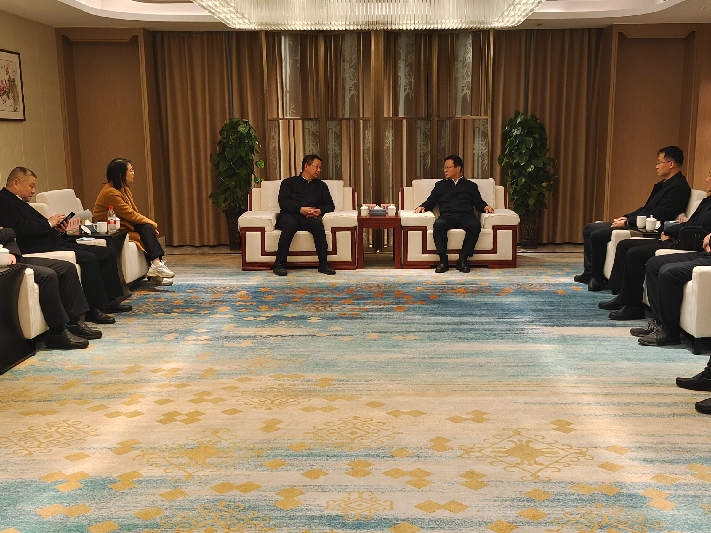 陈建平会见武汉农商行董事长白俊伟