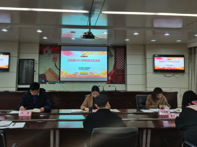 团县委召开2022年度民主生活会