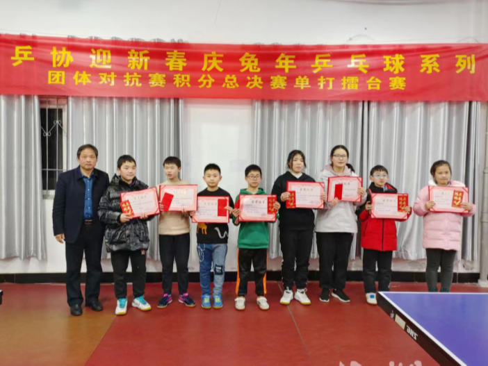 我县少儿乒乓球队在省级比赛中创佳绩