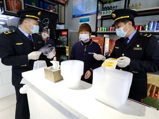 城关市场监管所强化网络订餐食品安全监管
