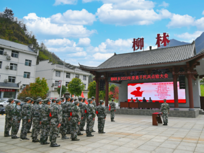 柳林乡：民兵点验“点”出英姿 “验”出斗志
