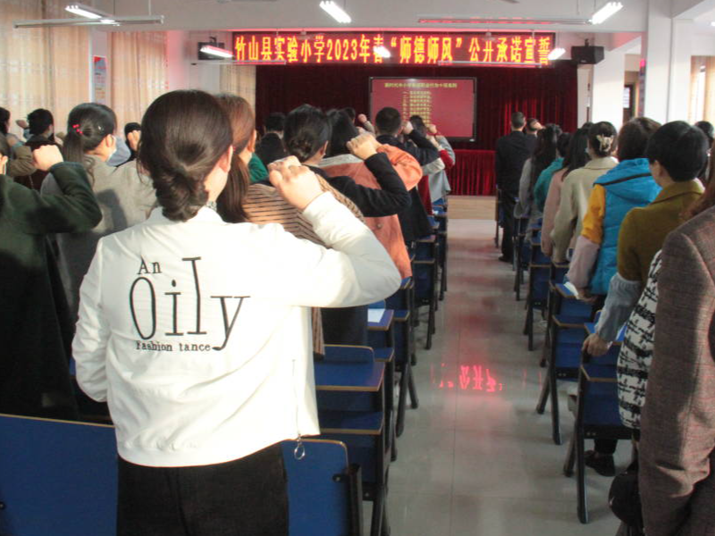 县实验小学举行师德师风专题培训