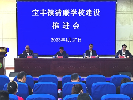 宝丰镇着力推进清廉学校建设