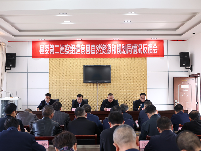 县委第二巡察组巡察县自然资源和规划局情况反馈会召开