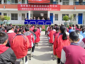 宝丰镇：平安建设进校园  普法护航助成长