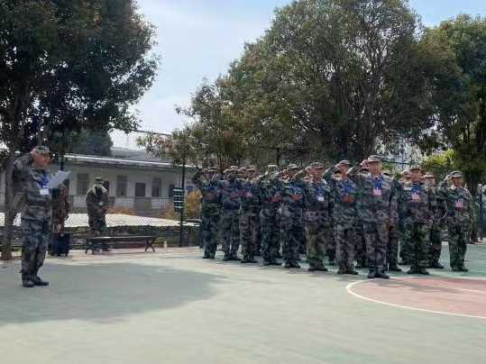 潘口乡组织基干民兵集中轮训备勤