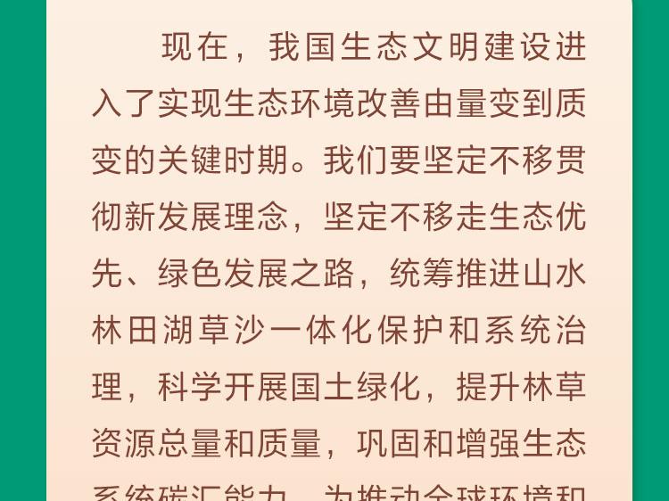 科学开展国土绿化 习近平为生态建设指明方向