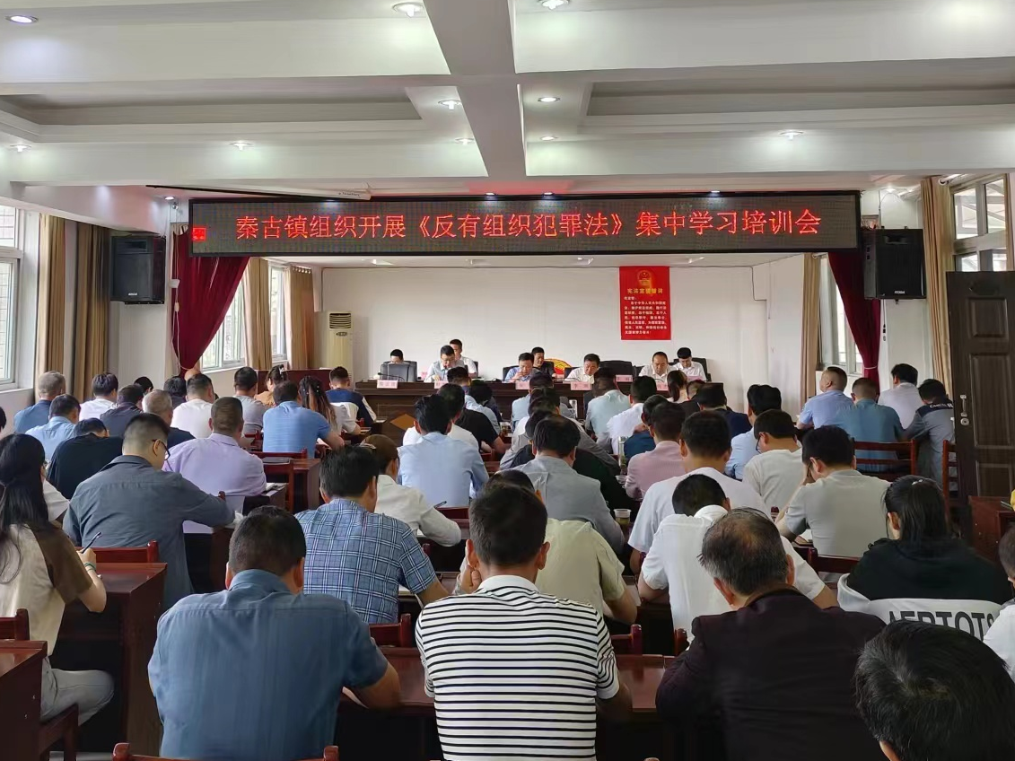 秦古镇多举措开展《反有组织犯罪法》学习宣传活动