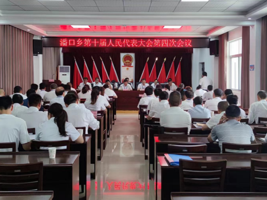 潘口乡第十届人大第四次会议召开