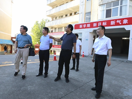 市委平安办督导宝丰镇秋季开学校园安全