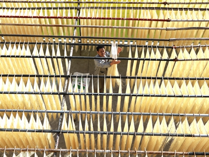 宝丰镇龙井村农民刘昌根加工面条年收入10万余元