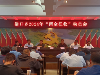 潘口乡召开2024年度“两金”征收动员大会