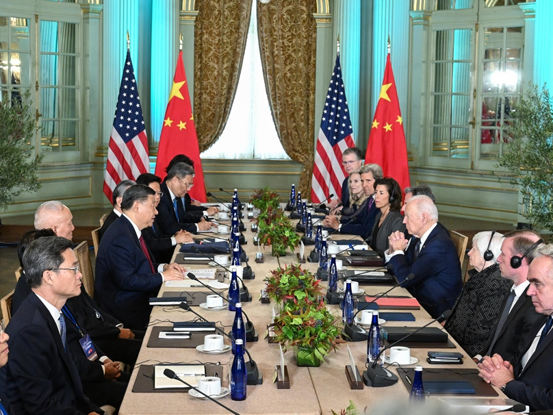 习近平同美国总统拜登举行中美元首会晤
