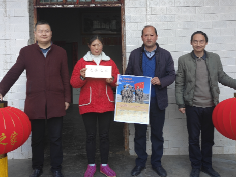 大庙乡开展退役军人新春送祝福活动