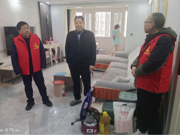 县畜牧兽医服务中心春节前下沉社区送温暖