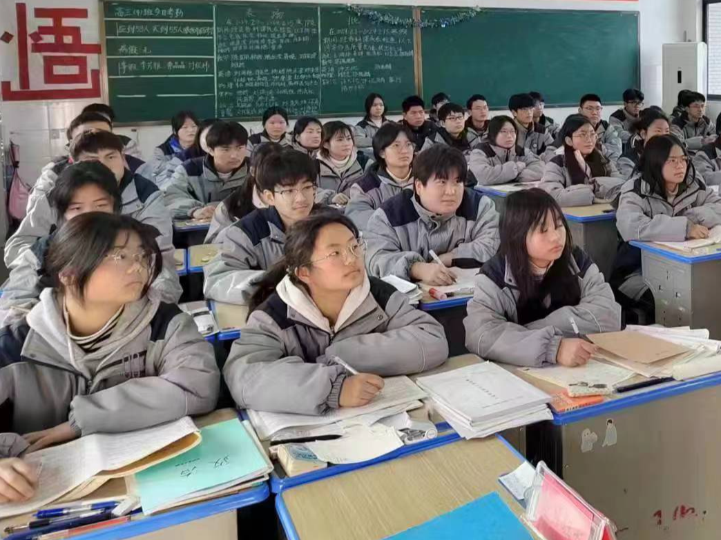 竹山一中高三学子全力备战高考