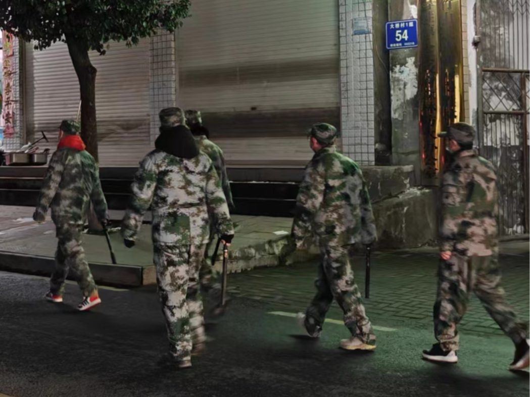 得胜镇：节日安全不打烊 夜间巡逻护平安