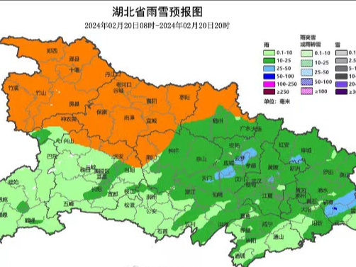 最新雨雪预报图来了！今日湖北哪些地方会下雪？