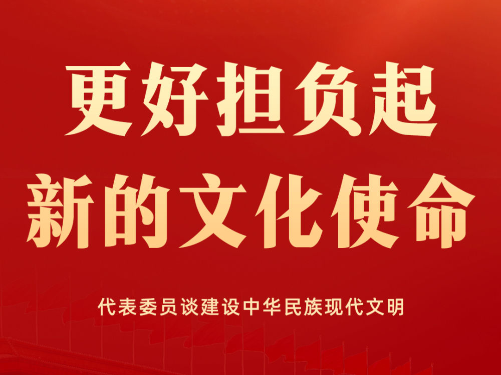 更好担负起新的文化使命——代表委员谈建设中华民族现代文明