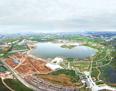 松滋稻谷溪城市湿地公园初见雏形打造未来旅游地
