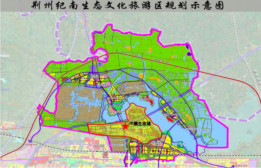 荆州纪南文旅区地图图片