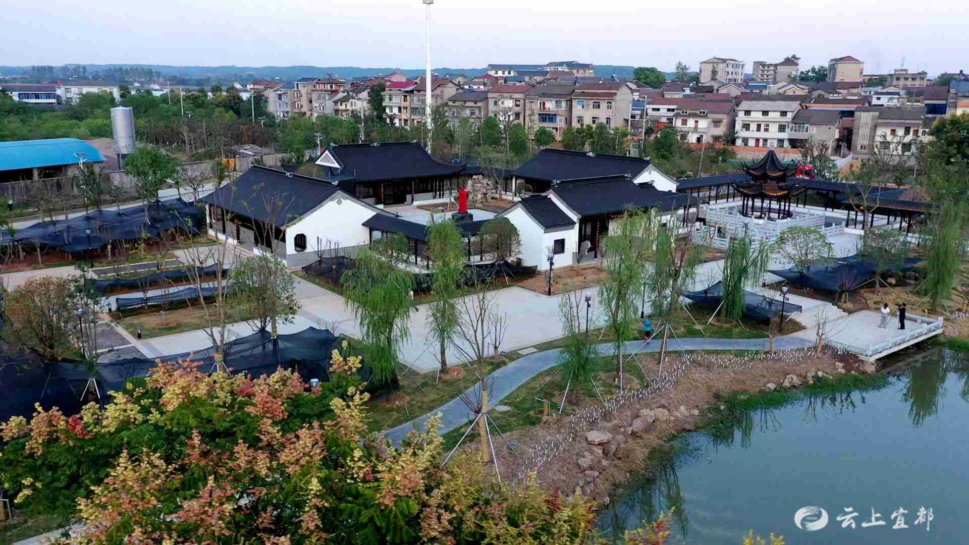 为再现并传承古人智慧和文脉,今年1月,枝城镇在西湖公园内开工