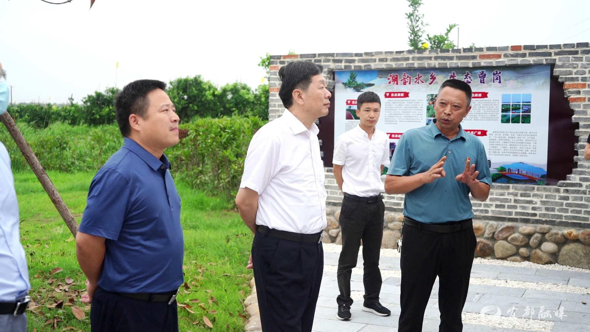 宜昌市科协党组书记陶大熔,宜都市委副书记邹青松,副市长龙顶泉陪同.