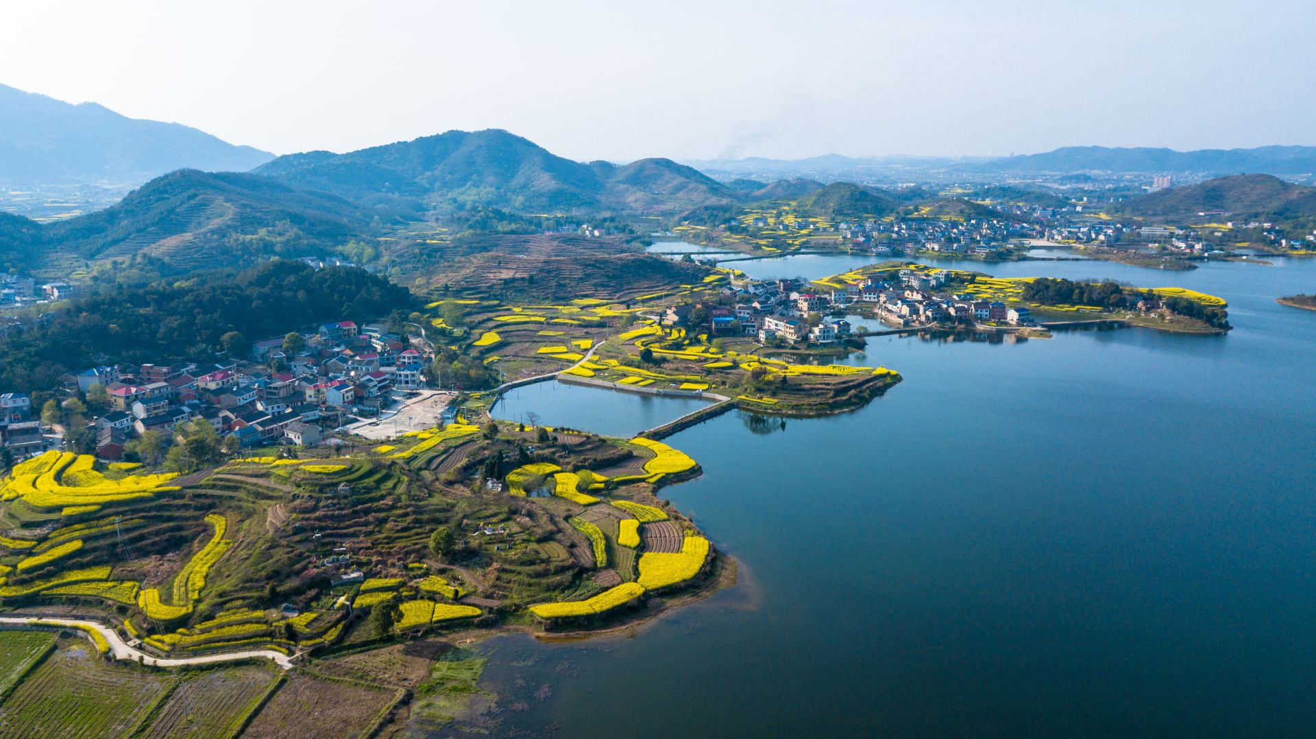 石桥水库春意盎然