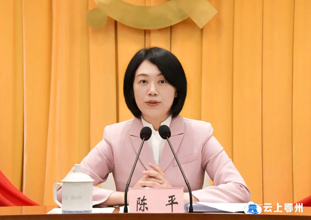 市委副书记,市长陈平参加会议并讲话,市委副书记徐艳国主持会议.