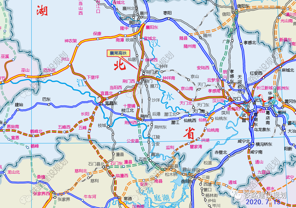 国铁集团呼南高铁襄阳至荆门段先行宜昌至常德段暂缓