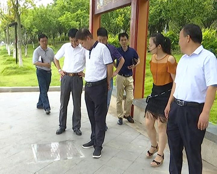 黄石市考核组督查我市七五普法中期工作