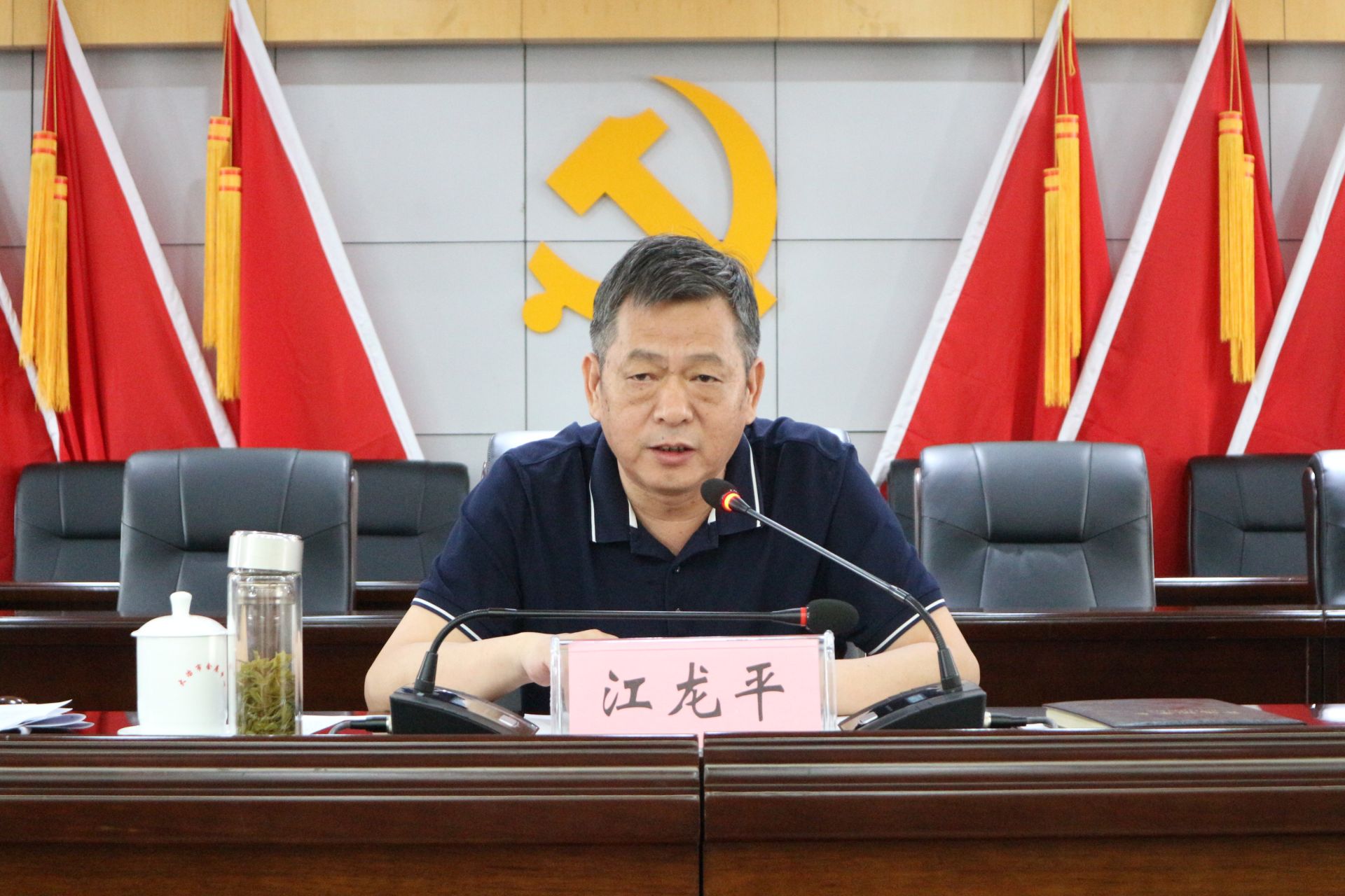 江龙平指出,做好全市庆祝建党100周年安全稳定工作和推进市域社会治理