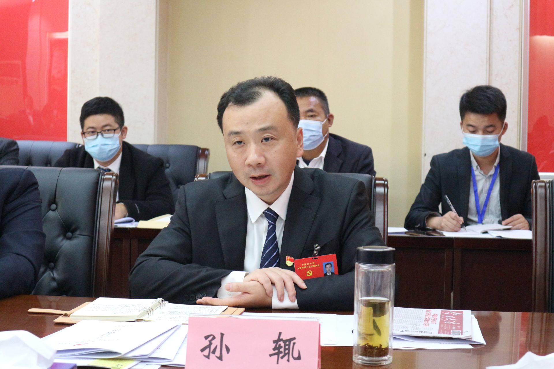 孙辄参加第二,第三,第四,第九代表团审议_云上大冶