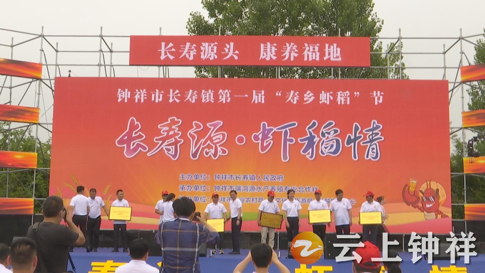 钟祥市长寿镇第一届寿乡虾稻节开幕