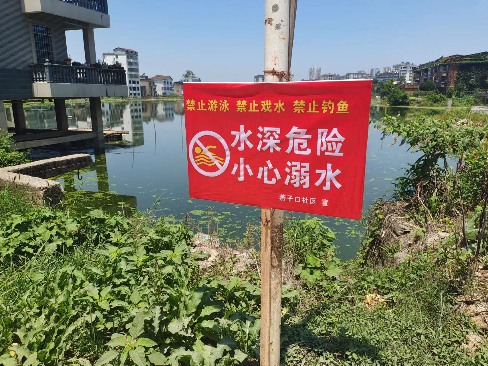 阳新远离危险水域构建生命安全城东新区燕子口社区开展防溺水安全教育