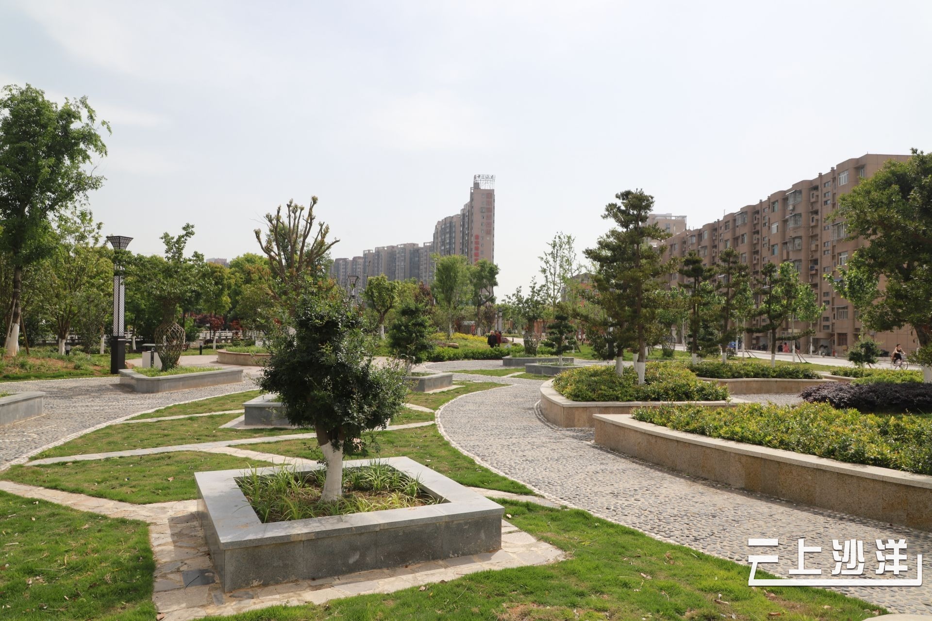 图说沙洋城市小游园民生大改善