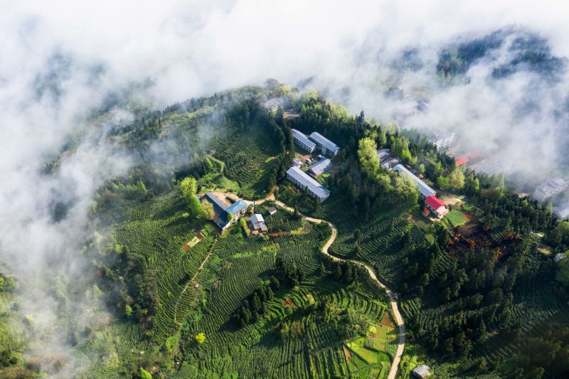 【图集】谷城俯瞰大薤山 风景如画