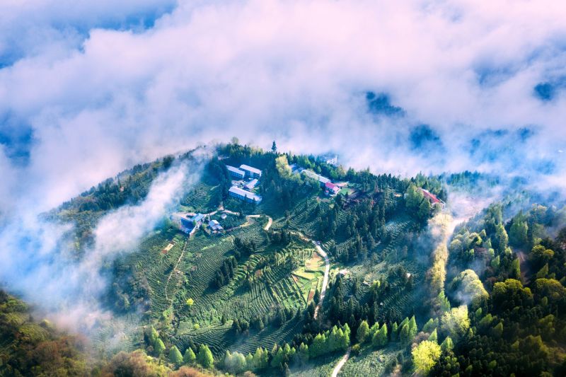 【图集】谷城俯瞰大薤山 风景如画