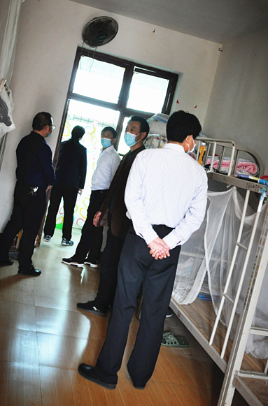 市第一中学举行春季开学防疫演练_云上枣阳