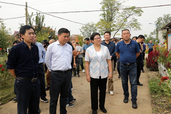 在枣阳市相关领导的引导下,宜城党政代表团先后观摩了吴店镇徐楼村