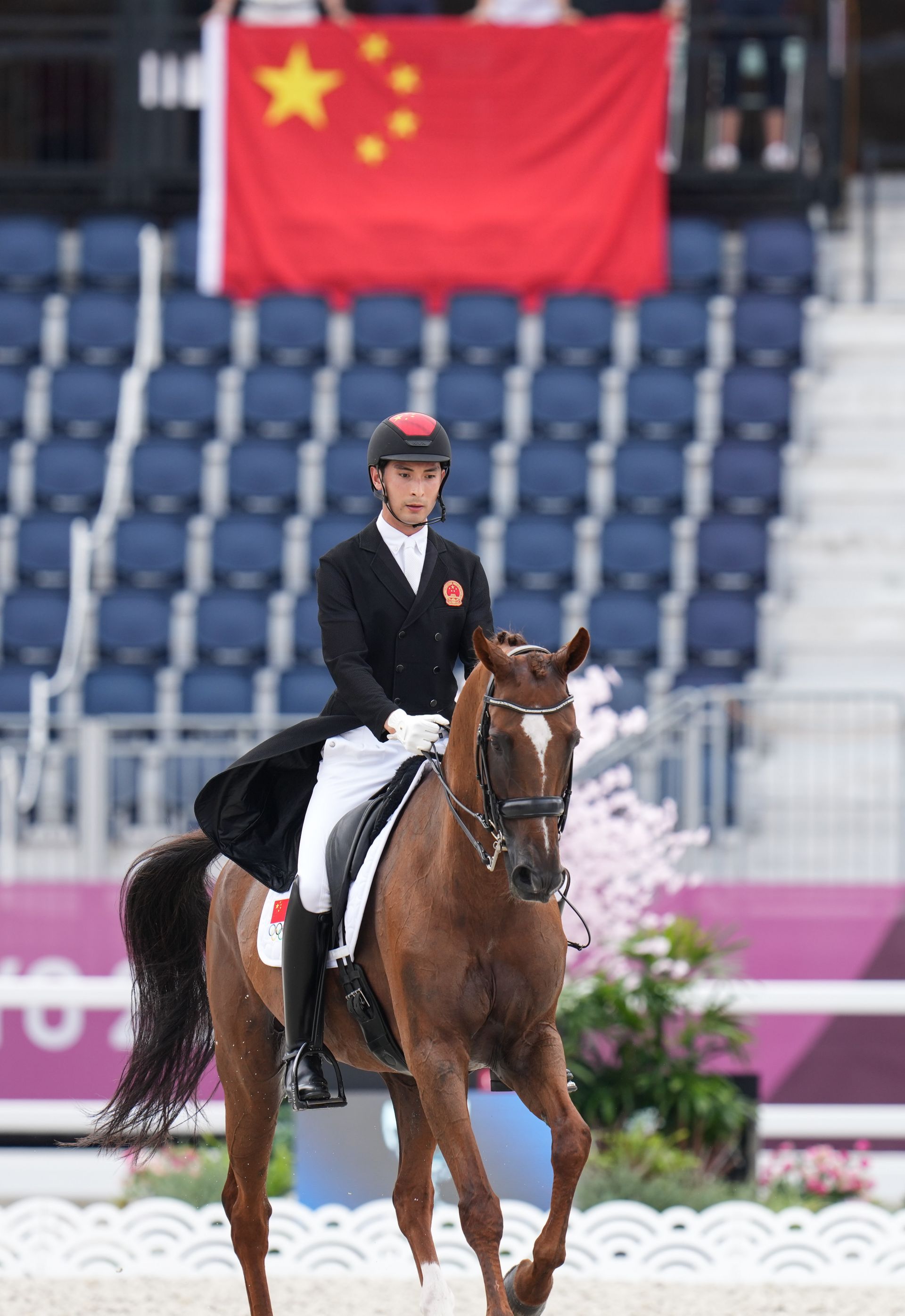 东京奥运会马术中国选手华天亮相奥运赛场