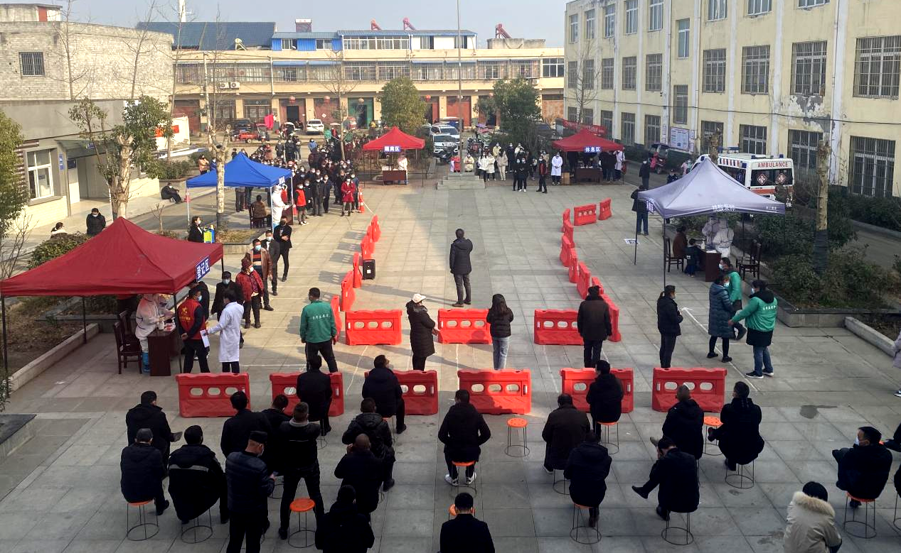 孟楼镇开展核酸检测采样应急演练_云上老河口