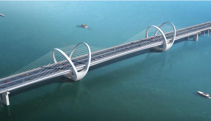 g328河谷汉江二桥开工建设