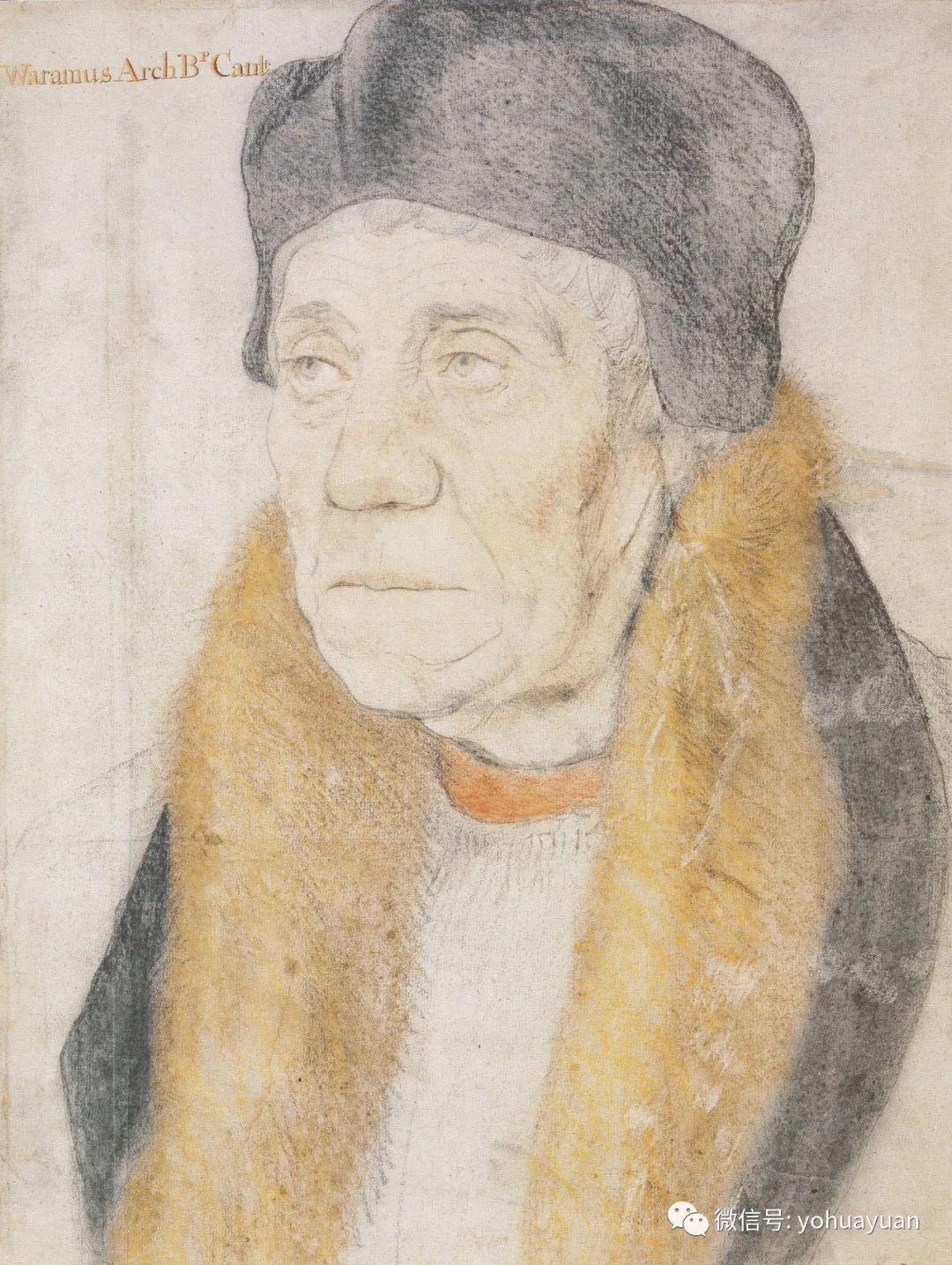 作品赏析荷尔拜因在创作一幅肖像画以前,经常用铅笔描绘衣物,装饰品等