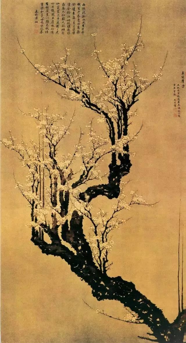 清 金農 《紅綠梅花圖》 上海博物館藏清 汪士慎 《梅花圖》 上海