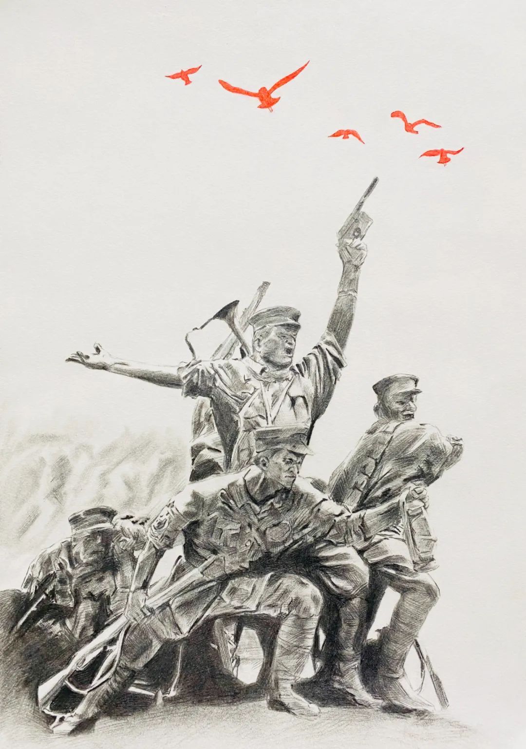 缅怀革命先烈弘扬爱国主义精神2021襄阳市少年儿童美术作品展