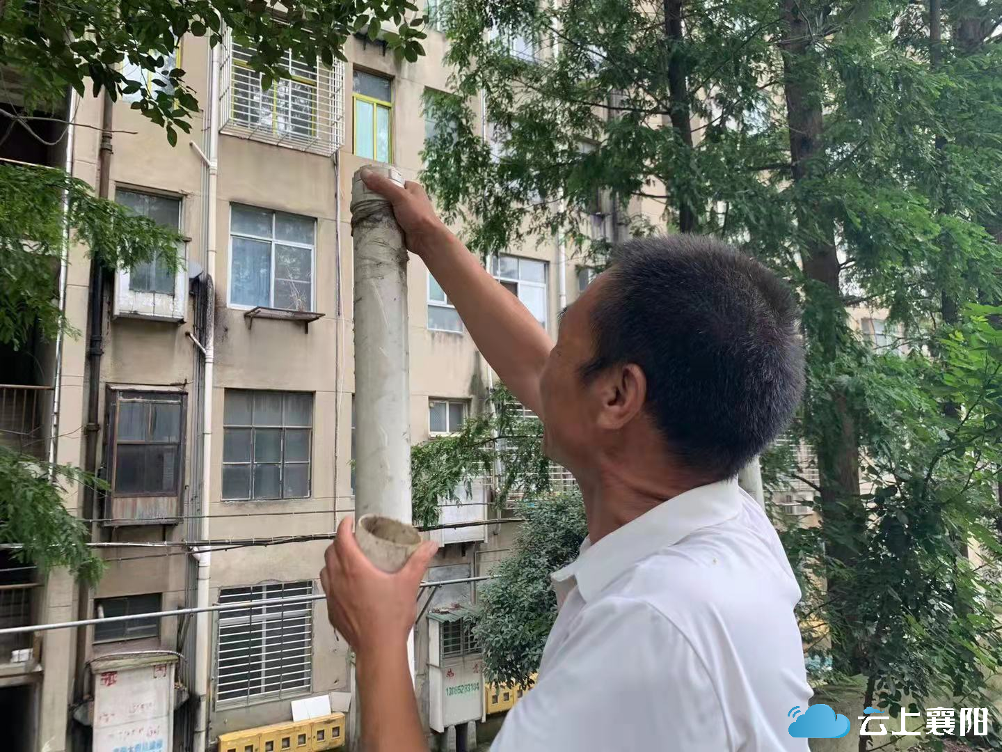 化粪池排气管直对单元楼居民很难受