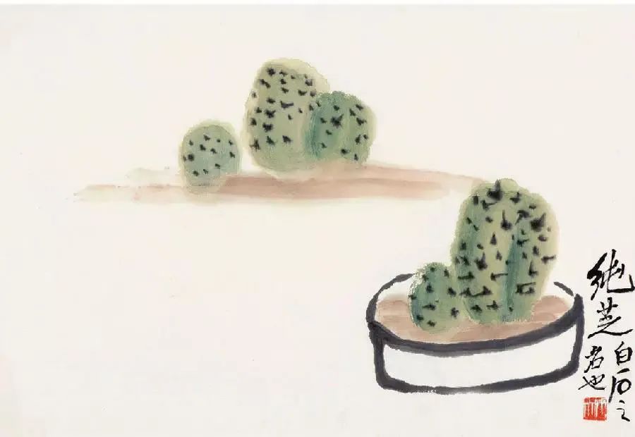 赏析齐白石晚年花果册生机勃勃