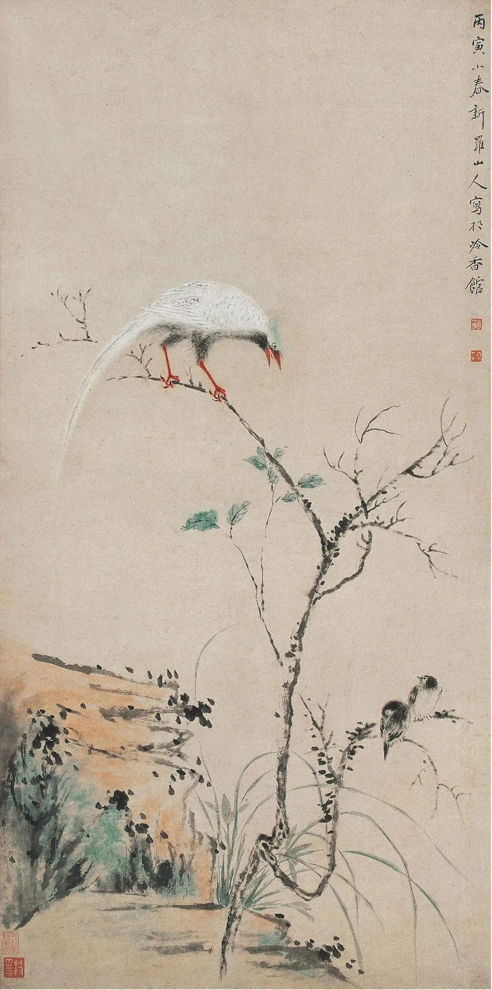 美论美唤赏析清代画家华喦的作品笔墨柔和用色清雅