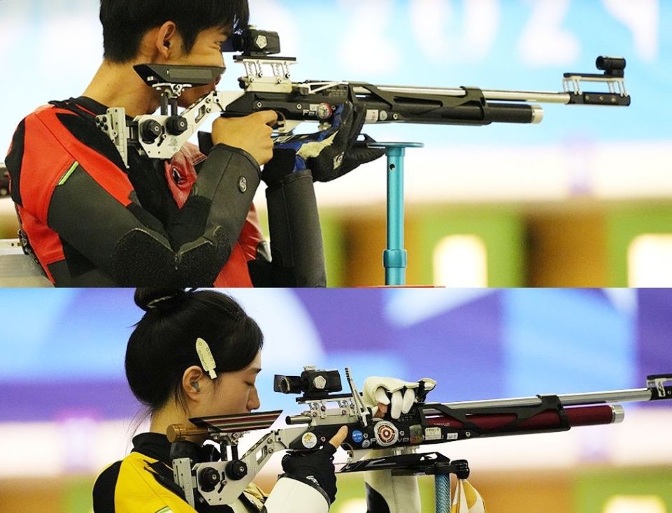  巴黎奥运会首金产生！中国队夺得射击混合团体10米气步枪金牌